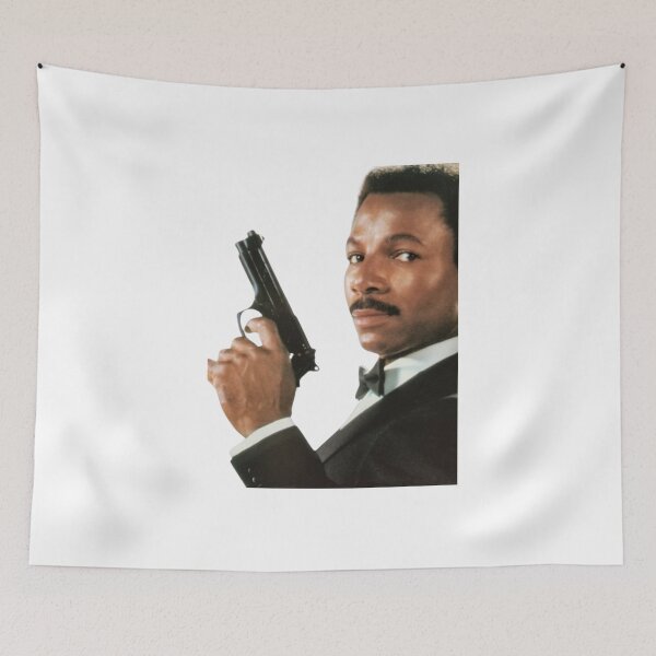 Item preview, Carl Weathers holding a gun designed and sold by Omnya aboelyazeed.