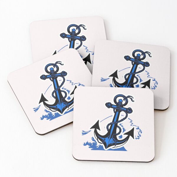 Item preview, Anchor in Vivid Blue: For Sea Lovers and Sailors. designed and sold by NewtBoo.
