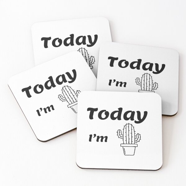 Item preview, Today I am a cactus. Bad day. Monday. designed and sold by Slowianeczka.
