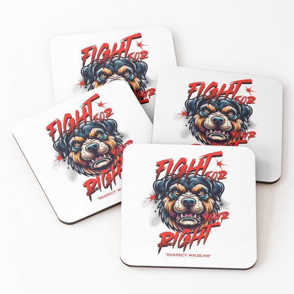 Item preview, Fight for your right respect wildlife Dog. designed and sold by INKNIK.