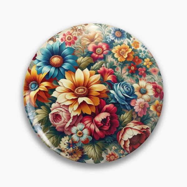 Item preview, Vintage Blossom Splendour: Colourful Retro Florals designed and sold by Prosser87.