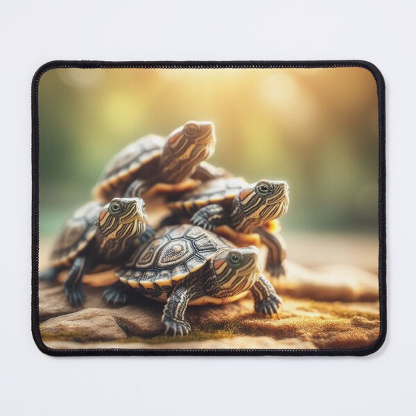 Item preview, Solar Turtles - Art Print of Freshwater Turtles in a Lighted Natural Setting designed and sold by tortugasadventu.