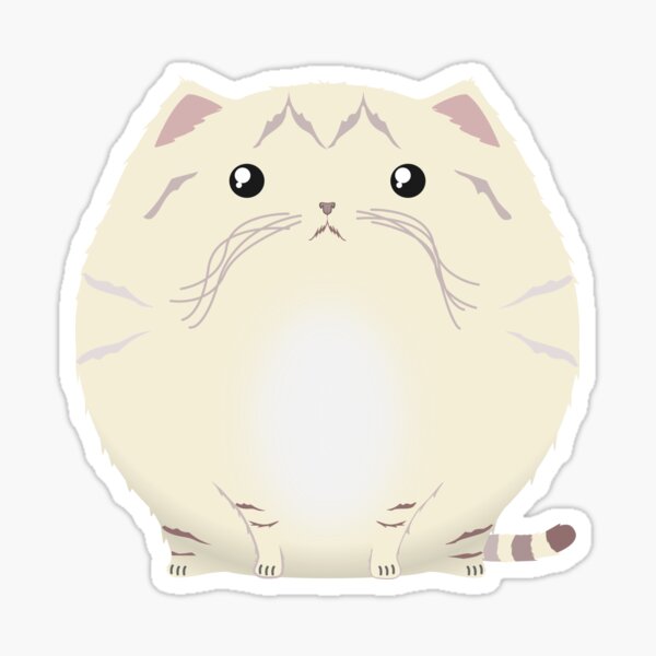 Sfurical round sand cat Sticker