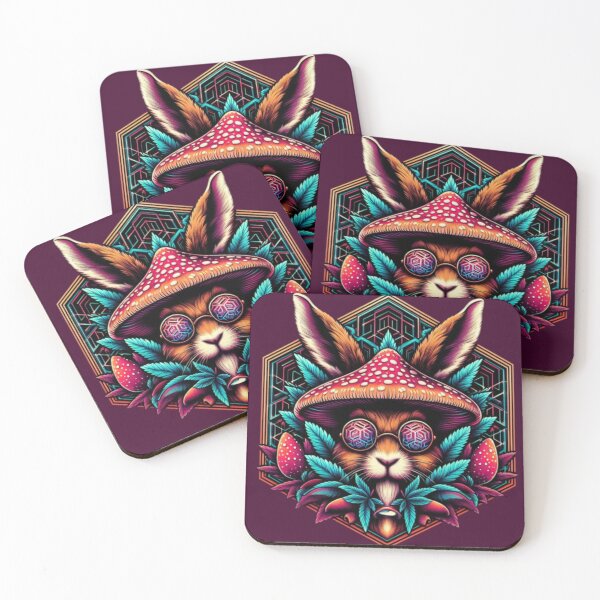 Item preview, Psychedelic rabbit  designed and sold by Laimiboz-art.