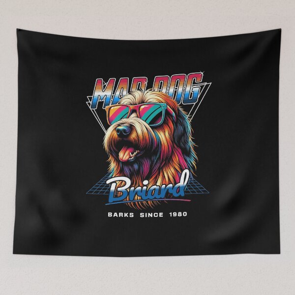 Item preview, Mad Dog Briard Dog designed and sold by RedDesignSyc.