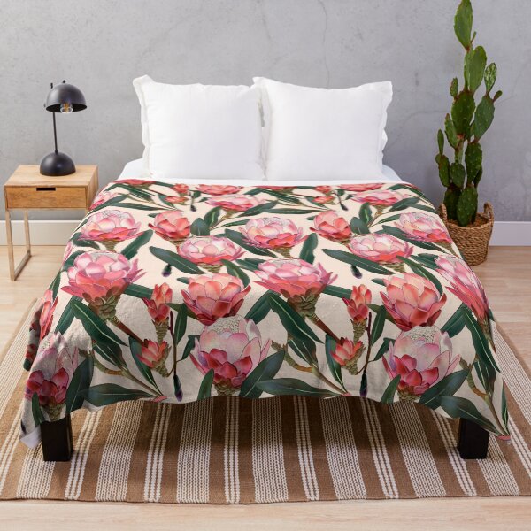 Item preview, Vintage protea flowers designed and sold by oilidesing.
