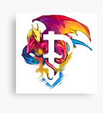 Pan Pride Dragon Canvas Print