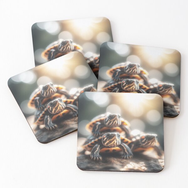 Item preview, Magical Freshwater Turtles at Dawn designed and sold by tortugasadventu.