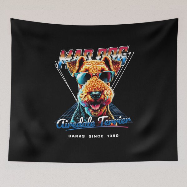 Item preview, Mad Dog Airedale Terrier Dog designed and sold by RedDesignSyc.