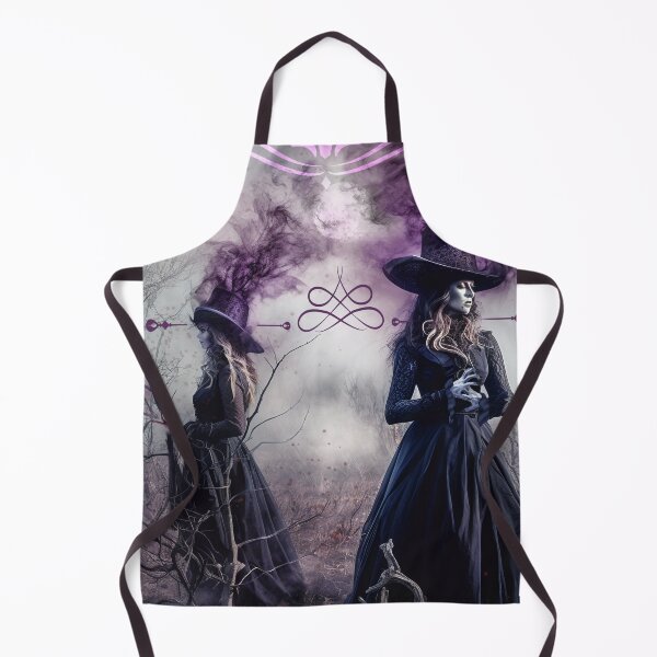 Item preview, Gothic Witches in Purple Haze with Ornate Border designed and sold by Art.Fusion.Studio.
