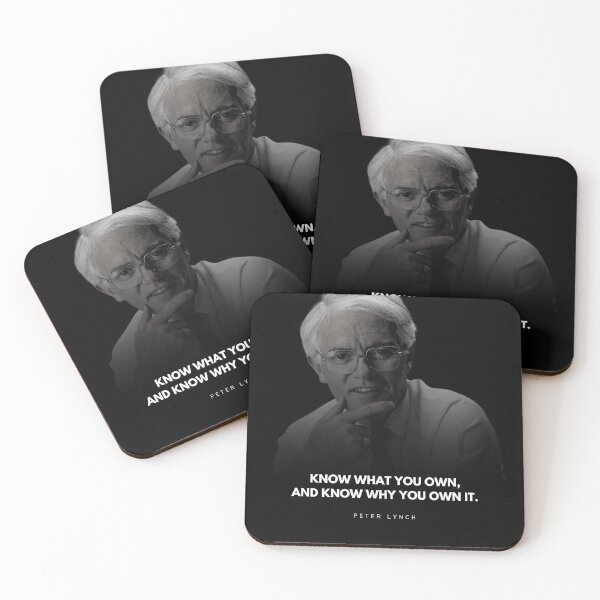 Item preview, Peter Lynch Investing Quote Portrait designed and sold by SuccessInsanity.