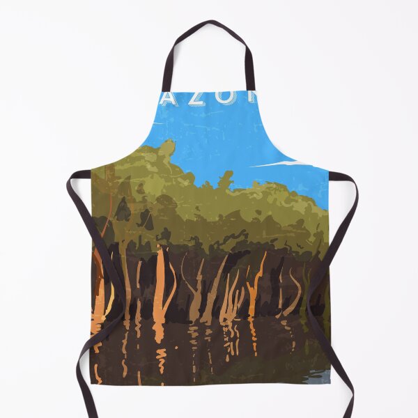 Artikelvorschau, Amazonas, Brasilien – Minimalistisches Retro-Reiseplakat entworfen und verkauft von GreekTavern1979.