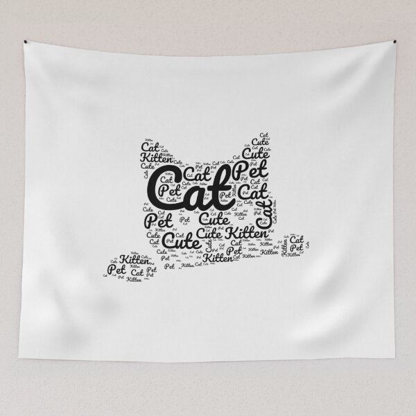 Item preview, Black Cat Made of Words designed and sold by Promoc.
