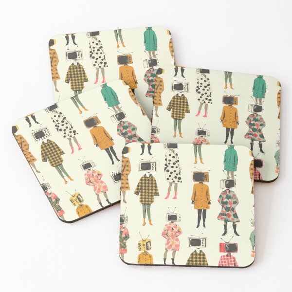 Item preview, Channeling Style: Quirky Vintage TV-Head Fashion Parade Print designed and sold by David Balzen.