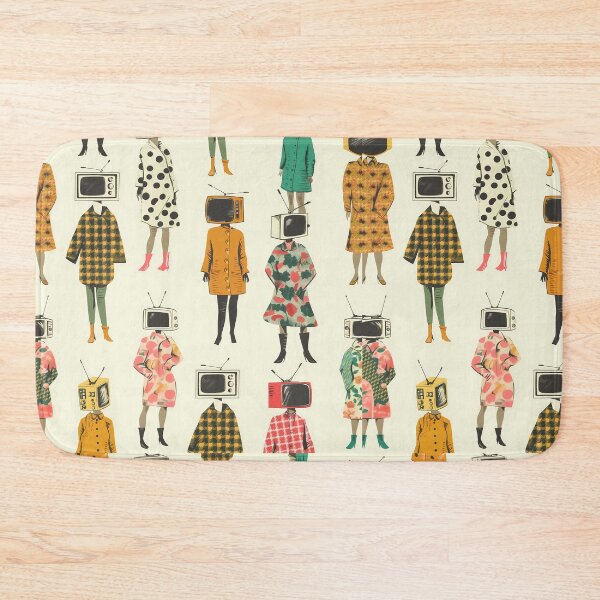 Item preview, Channeling Style: Quirky Vintage TV-Head Fashion Parade Print designed and sold by David Balzen.