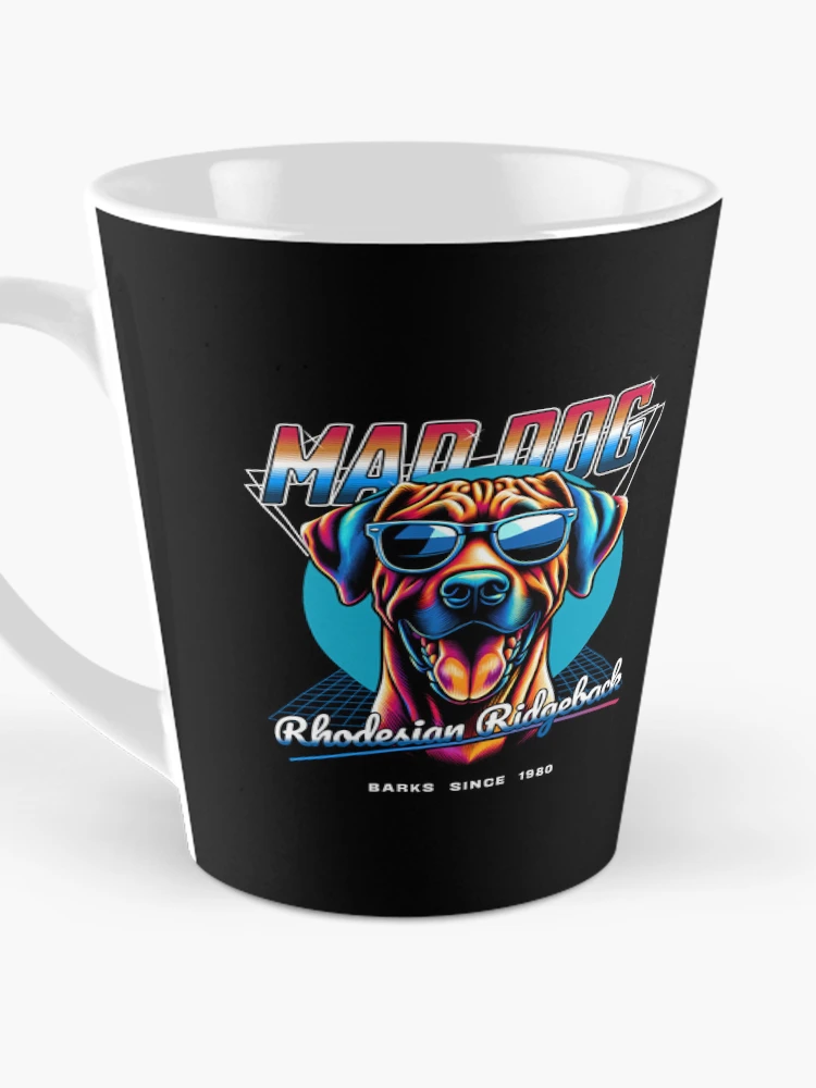 Thumbnail 3 of 4, Coffee Mug, Mad Dog Rhodesian Ridgeback Dog designed and sold by RedDesignSyc.