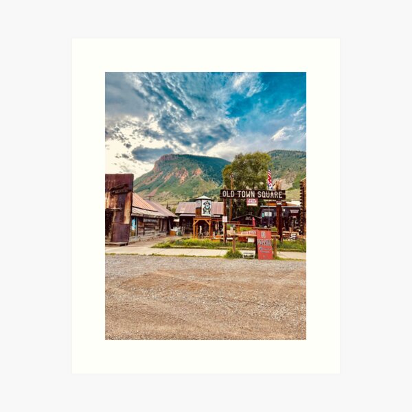 Item preview, Vintage Wild West Town in Silverton, CO designed and sold by CoastalBluesCO.