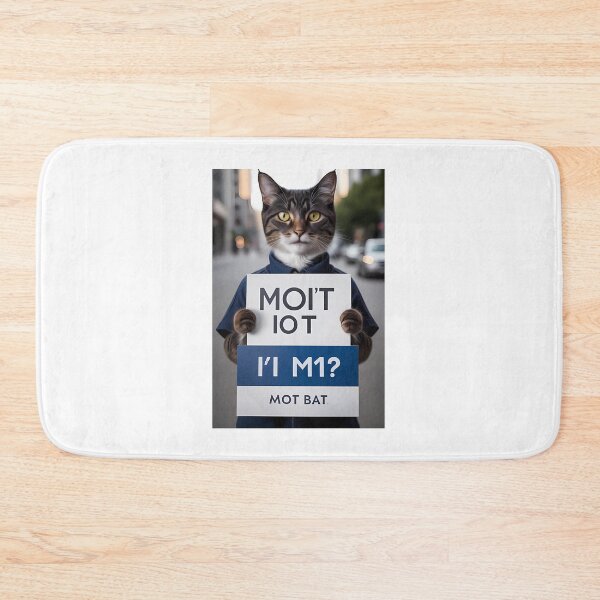 Item preview, Cat holding a sign designed and sold by pretty-Designed.