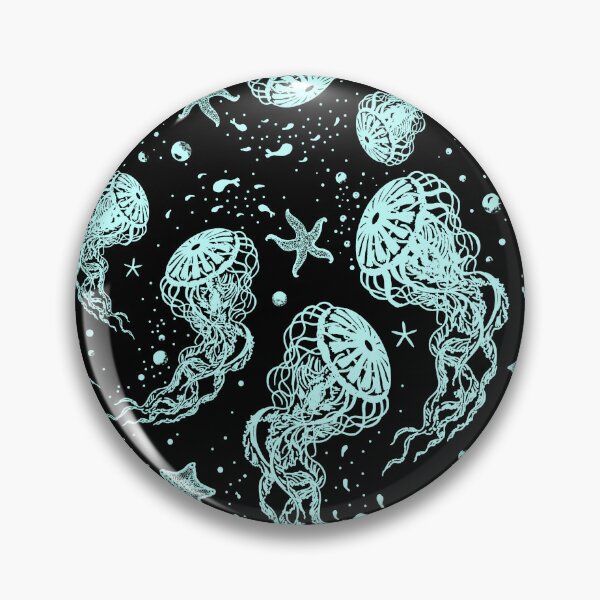 Aperçu de l'œuvre Méduses dansant dans la grande eau noire créée et vendue par Drawmecute.