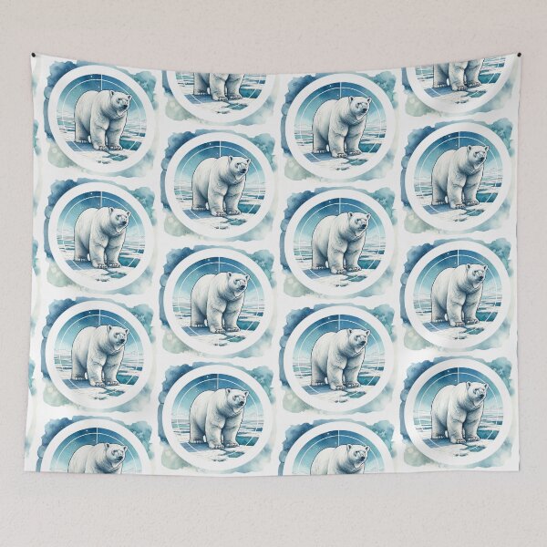 Item preview, A Snowy Polar Bear designed and sold by swishdesignsxx.