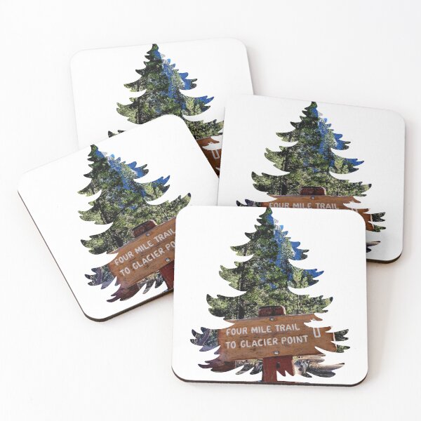 Item preview, Yosemite Valley Four Mile Trail To Glacier Point Sign designed and sold by HippieFarms11.