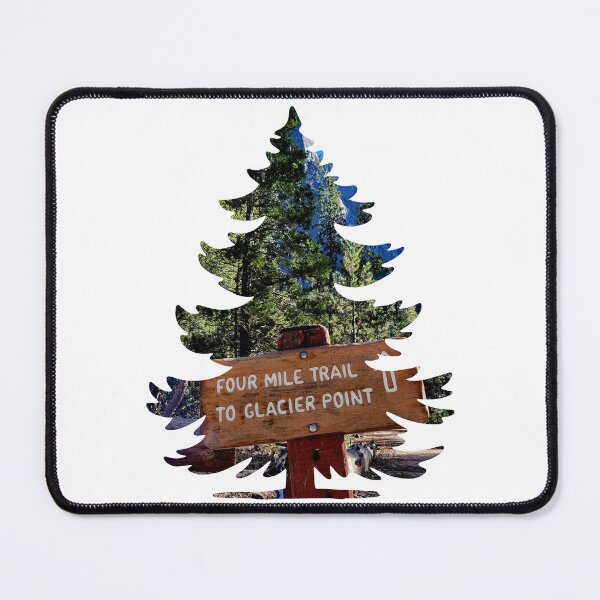 Item preview, Yosemite Valley Four Mile Trail To Glacier Point Sign designed and sold by HippieFarms11.