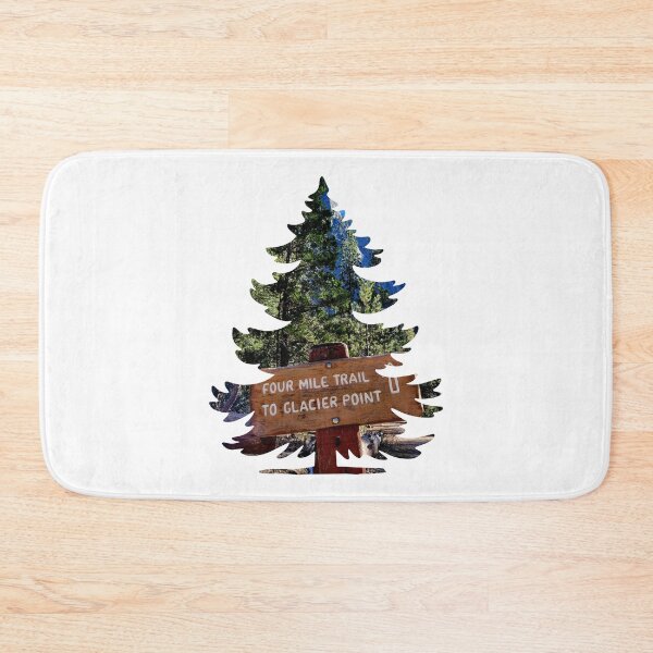 Item preview, Yosemite Valley Four Mile Trail To Glacier Point Sign designed and sold by HippieFarms11.