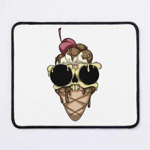 Item preview, skull ice cream designed and sold by pixel88ink.