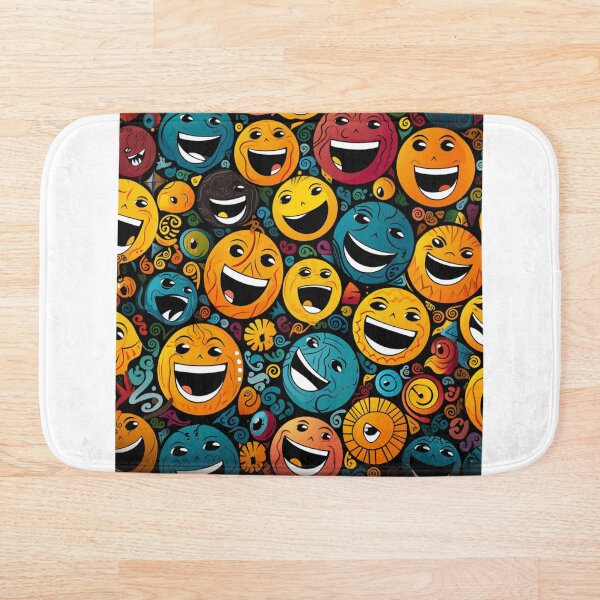 Item preview, Happy faces pattern colorful pattern designed and sold by SmileshareShop.