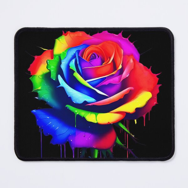 Item preview, Rainbow Rose Dripping Paint  designed and sold by DarkSpec.