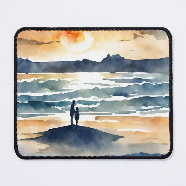Item preview, Watercolor Sea and Sunset  designed and sold by CharmStudio.