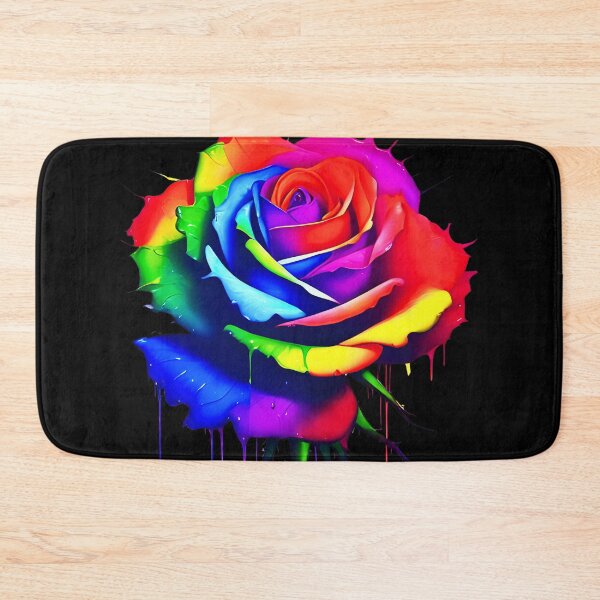 Item preview, Rainbow Rose Dripping Paint  designed and sold by DarkSpec.