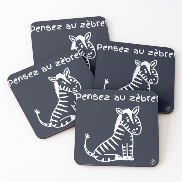 Item preview, Think of the zebra! (white) designed and sold by maviedezebre.