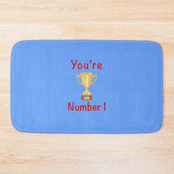 Item preview, You're number one with a gold trophy and red text designed and sold by Martapp.