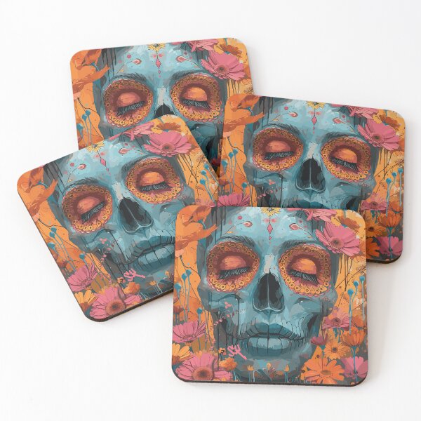 Item preview, The Flowers - Skull, skeleton, skull, flowers designed and sold by HIGUMAX.