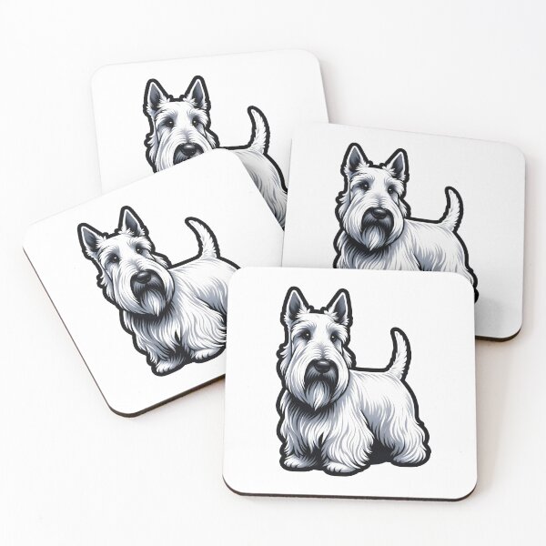 Item preview, White Scottish Terrier dog designed and sold by Truck Stop One.