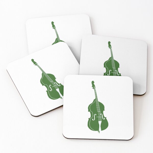 Item preview, Green Monochrome Upright Bass designed and sold by Rocket-To-Pluto.