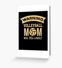 Funny Volleyball Apparel Greeting Card