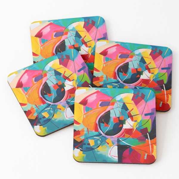 Item preview, The Head Space Collection - Vibrant Modern Art Bold Abstract Eccentric geometric Design  designed and sold by NortonArt.