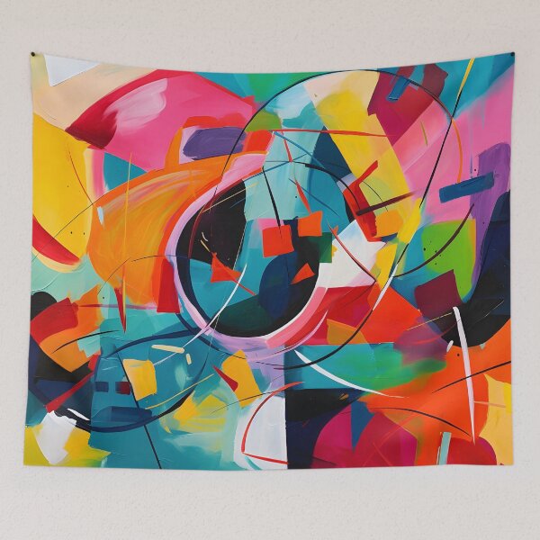 Item preview, The Head Space Collection - Vibrant Modern Art Bold Abstract Eccentric geometric Design  designed and sold by NortonArt.