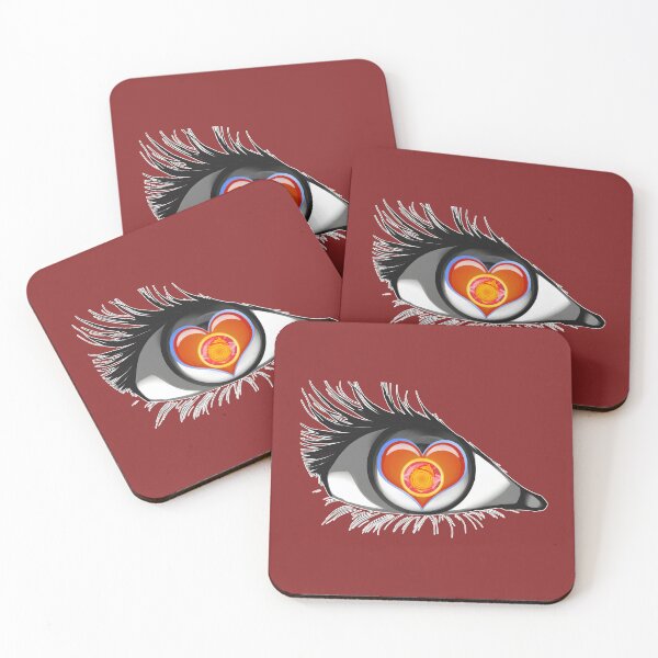 Item preview, Eye Heart Flame - I love Fire w/white border for darker prints designed and sold by Rogue Wizard.