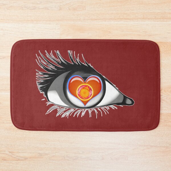 Item preview, Eye Heart Flame - I love Fire w/white border for darker prints designed and sold by Rogue Wizard.