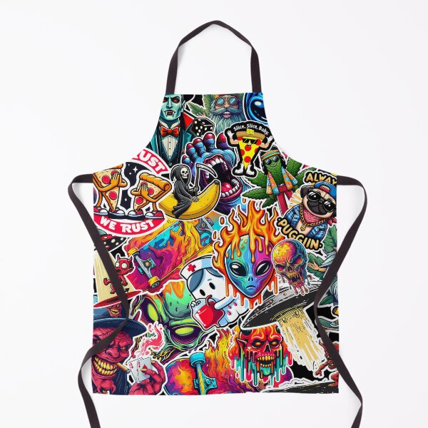Item preview, Groovy Graffiti Sticker Fiesta Collage designed and sold by PeelZinc.