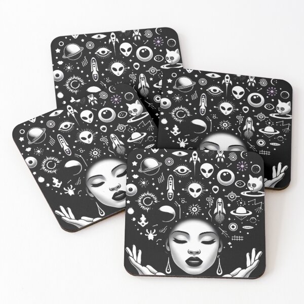 Item preview, Afro-futurism Afro Girl African designed and sold by KitonicTees.