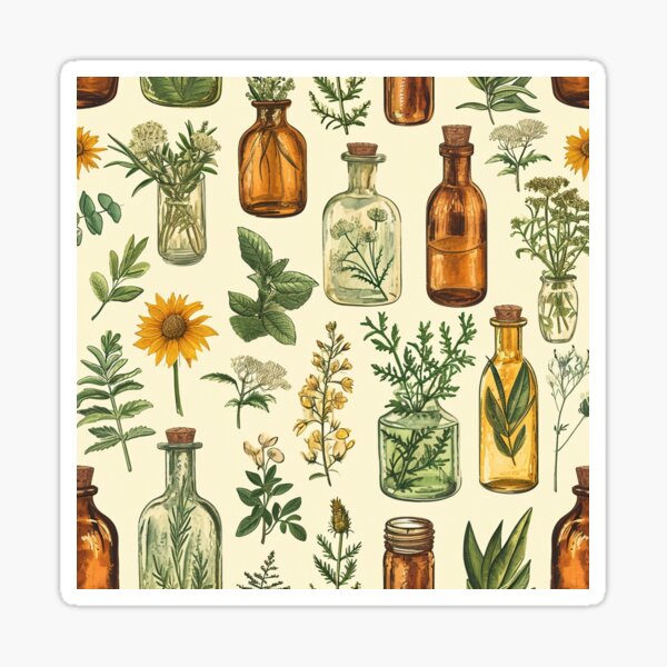 Item preview, Vintage Herbal Remedies Botanical Tapestry designed and sold by PBJArt.