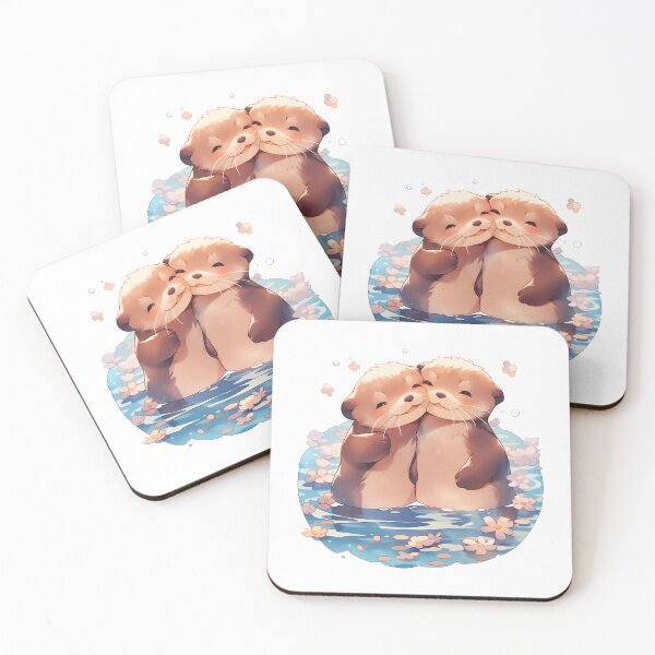 Item preview,  Cute Kawaii Significant Otters - Otters in Love designed and sold by CozyKawaiiArt.