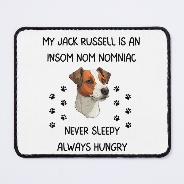 Item preview, Copy of Insom nom nomniac Jack Russell in color (Black Font) designed and sold by BrainArtStudio.