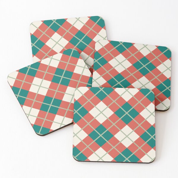Item preview, Pringle Square - Red designed and sold by ClanRaeDesign.