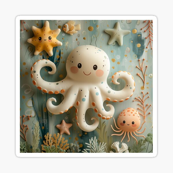 Item preview, Ocean Buddies: Adorable Aquatic Playtime designed and sold by mossysparkles.