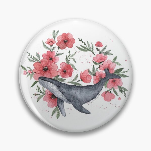 Item preview, Whale and flowers  designed and sold by YixuanLI95.
